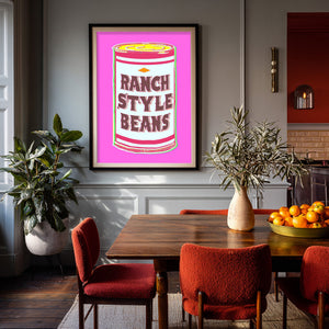 Bronc Buster Yellow Pink shown framed by Crum Art