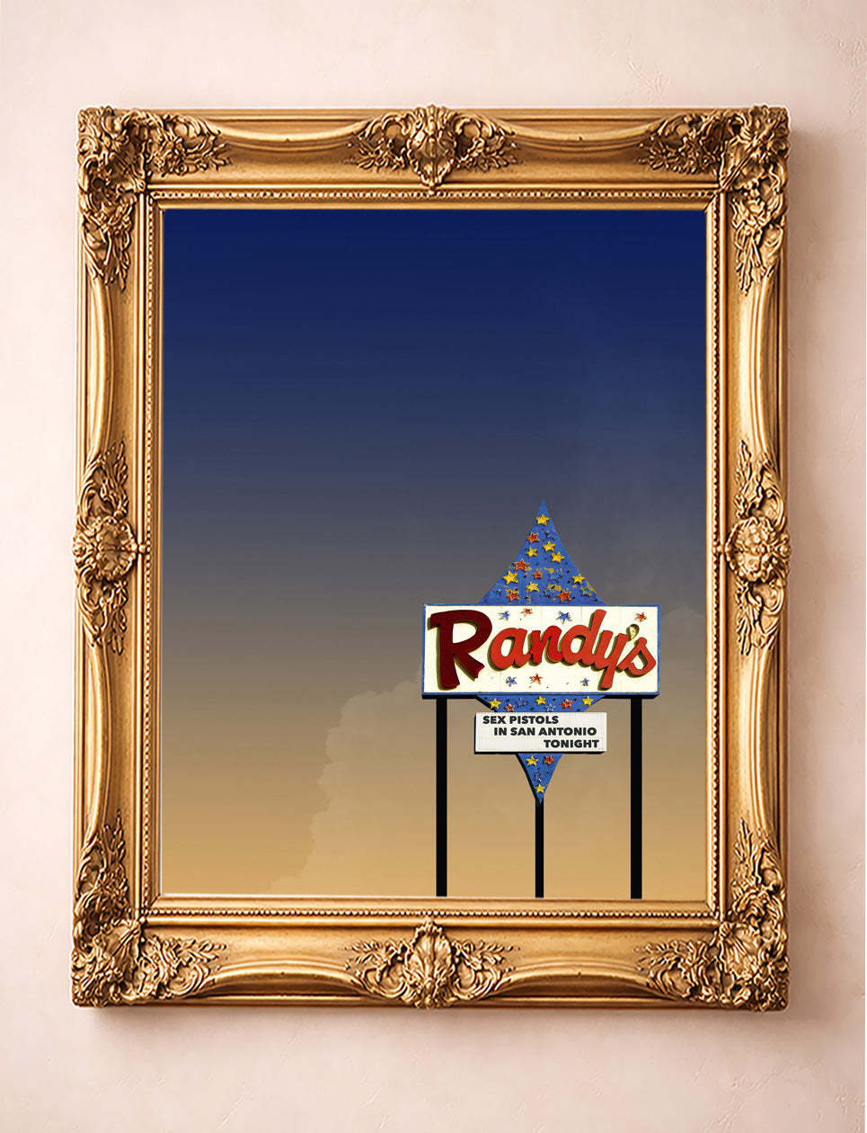 San Antonio Alphabet shown framed by Crum Art