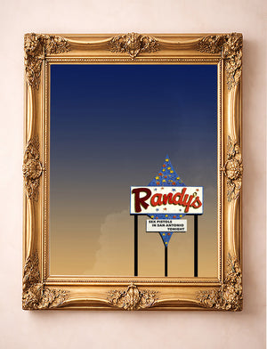 San Antonio Alphabet shown framed by Crum Art