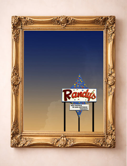 San Antonio Alphabet shown framed by Crum Art
