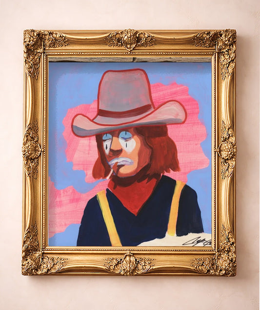 Billy — art print by Caya Crum in a gold frame