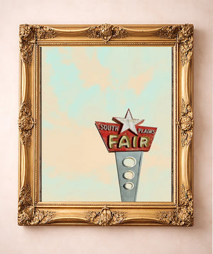 South Plains Fair Print — art print by Betsy Crum in a gold frame