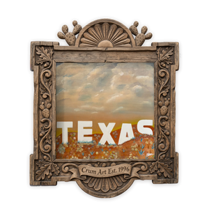 Hollywood Sunset Sky Print — art print by Betsy Crum in a carved wood frame