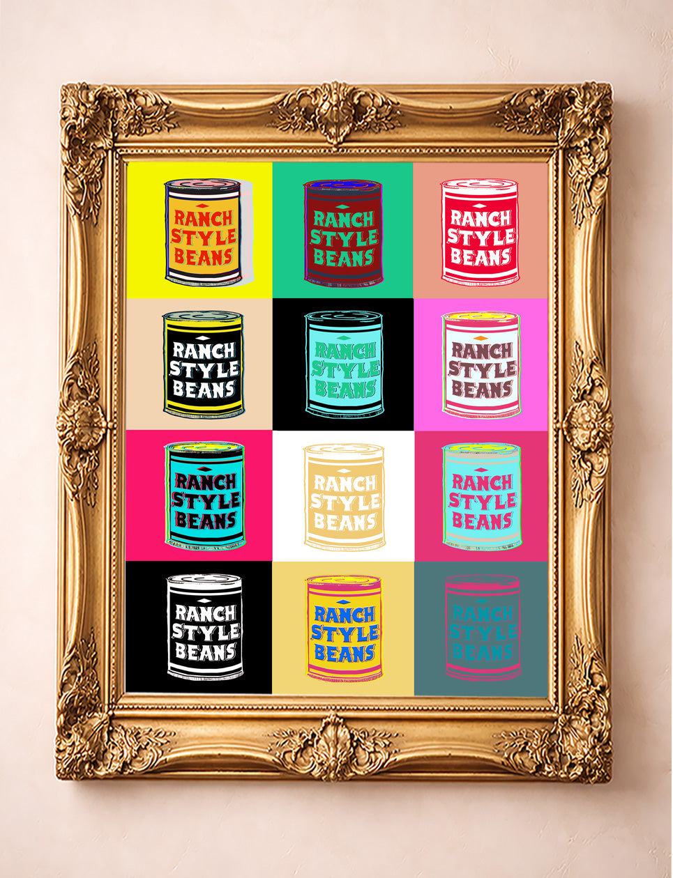 Ranch Style Beans Warhol Pop Art Print | Betsy Crum Art