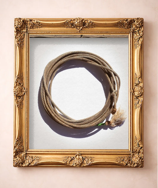 Modern Lariat Print — art print by Carl Crum in a gold frame