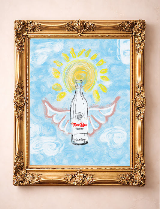 Topo Chico Art - Butterfly Wings Whimsical Print | Betsy Crum Art