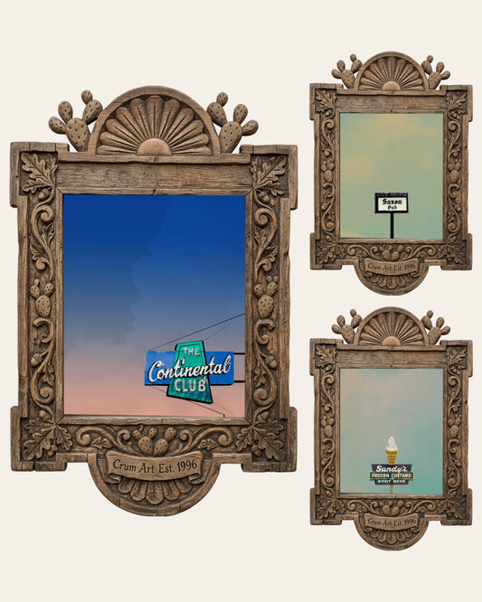 The Austin Neon Set — set of 3 wall art: Saxon Pub Print, Sandy’s Frozen Custard, Continental Club Print by Betsy Crum | Crum Art