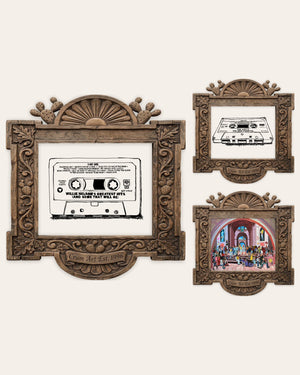 The Mixtape Set — set of 3 wall art: Willie Nelson Cassette B&W, The Judy's Moo Cassette, School of Rock Old Masters by Crum Art | Crum Art