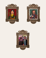 The Overlook Set — set of 3 The Shining prints by Caya Crum in carved wood frames, Crum Art