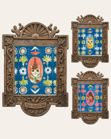 The Poppett Set — three framed Caya Crum art prints