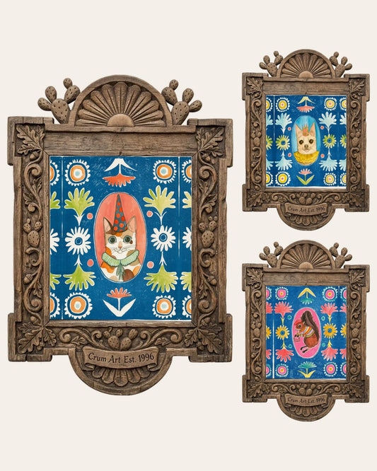 The Poppett Set — three framed Caya Crum art prints