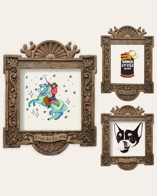 The Sketchbook Set — three framed Caya Crum art prints