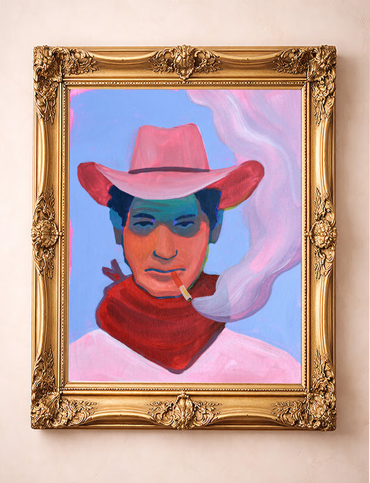 Cowboy Art | Smoke Ring Cowboy | Caya Crum