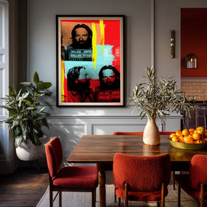 Willie Nelson Mugshot Print in large format print by Betsy Crum